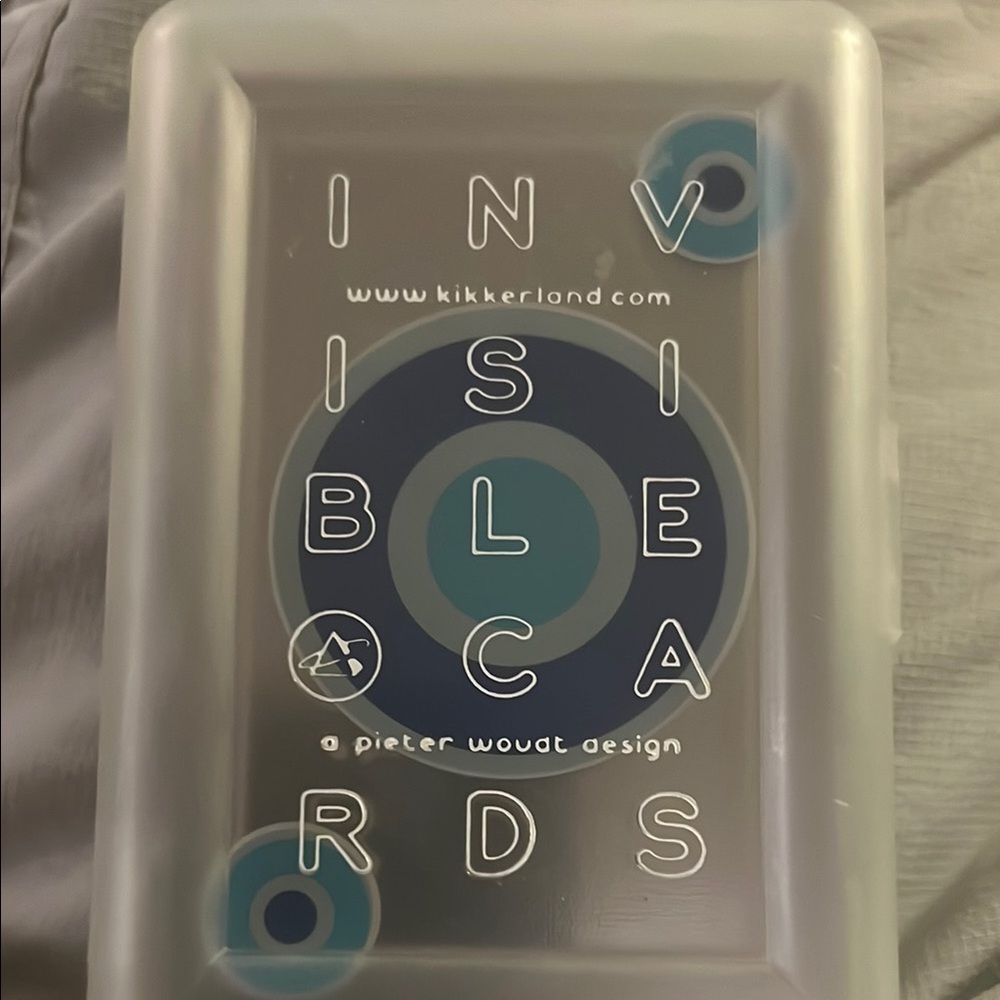 Kikkerland Invisible Cards 2 Sets
